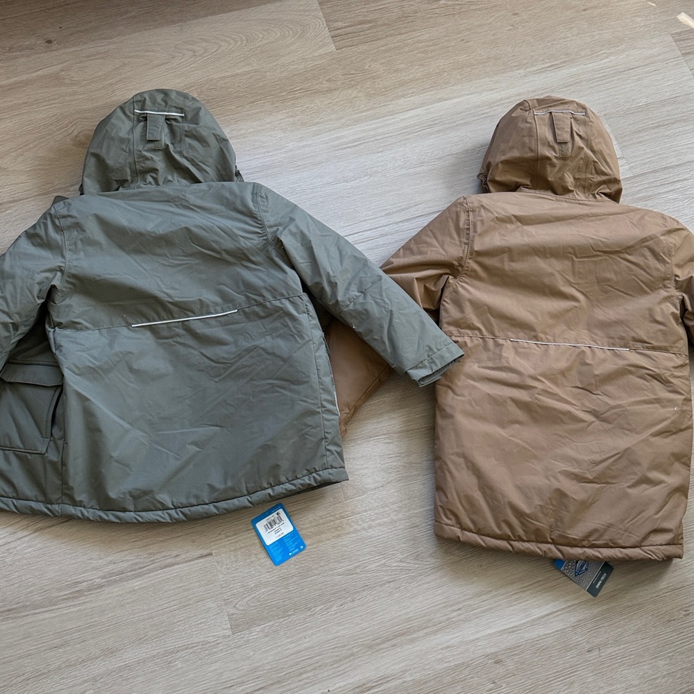 Columbia Kids Mt Adventure Plaid Lined Omni Tech Jacket - Picture 6 of 7